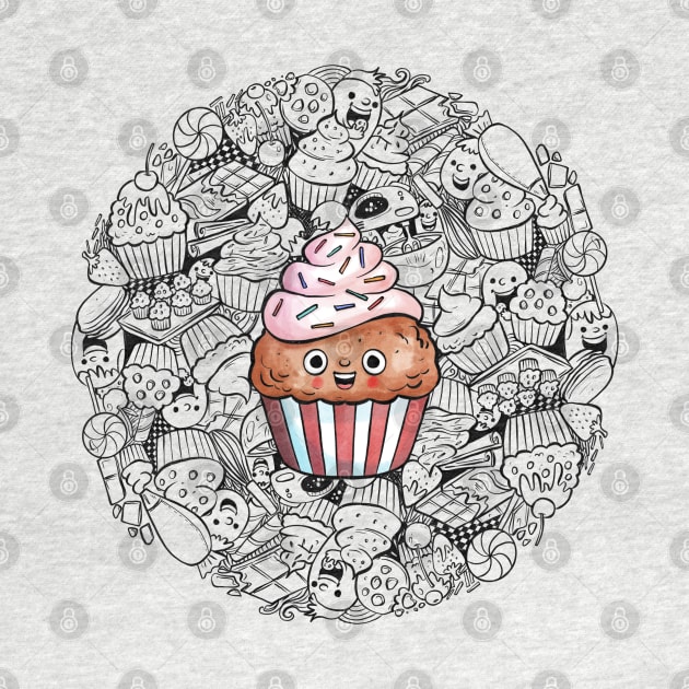 Cupcake Doodle by salihgonenli